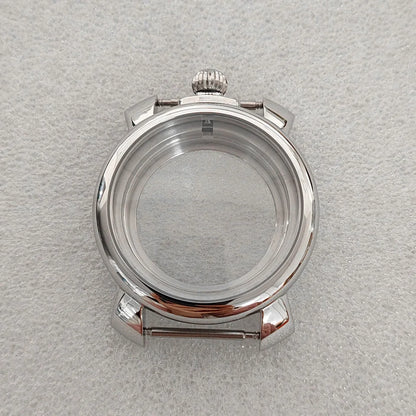 40mm Silver Watch Case Stainless Steel Case fit 33.2mm Dial for NH35 Movement