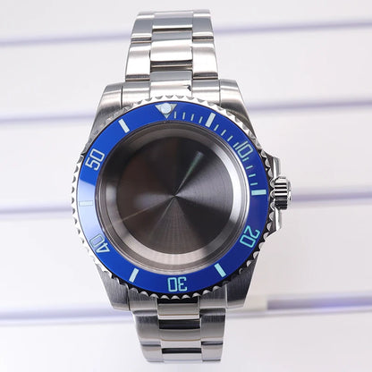 40mm Diver Watch Case Sapphire For NH34/35/36 4R36 8215 Eta 2824 C3 Bezel SUB