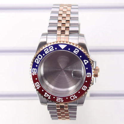 40mm Watch Case Sapphire Glass For Nh35 Nh36 Nh34/38 Eta2824 Miyota8215 GMT