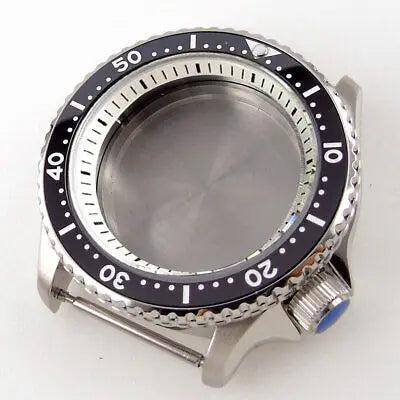 42mm Sapphire Glass Watch Case Fit SKX 007 NH35 NH36 2824 White Chapter ring