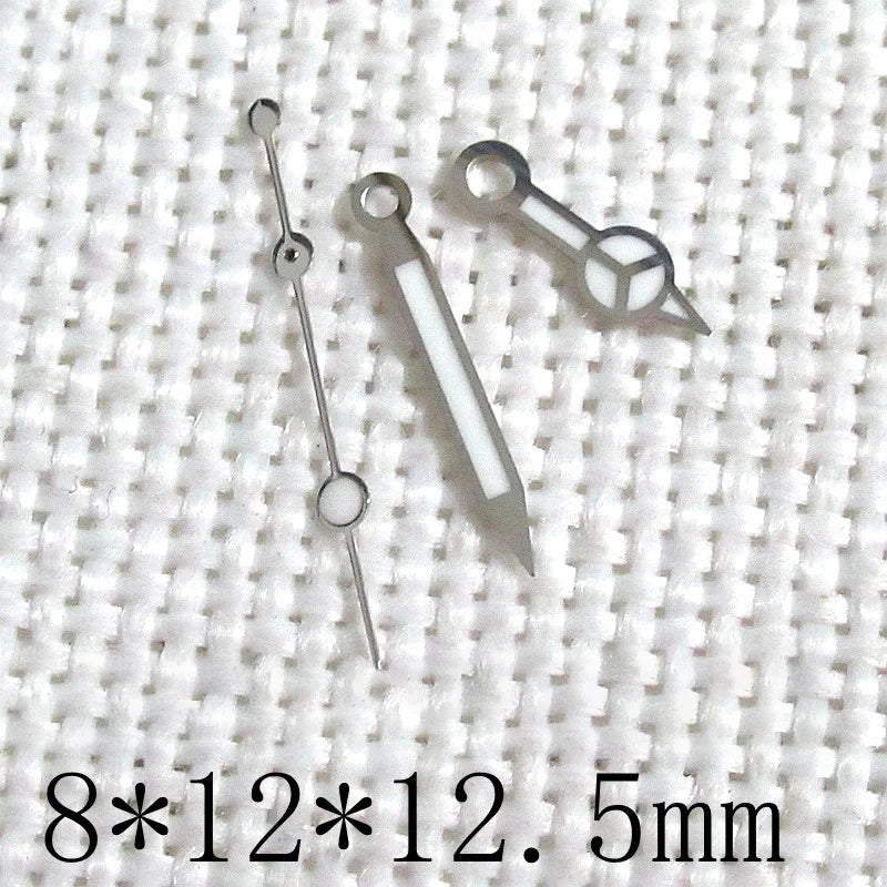 Luminous watch hands for 3135 movement, compatible with Rolex 116655, 116613, 116610 models, ideal for repairs.