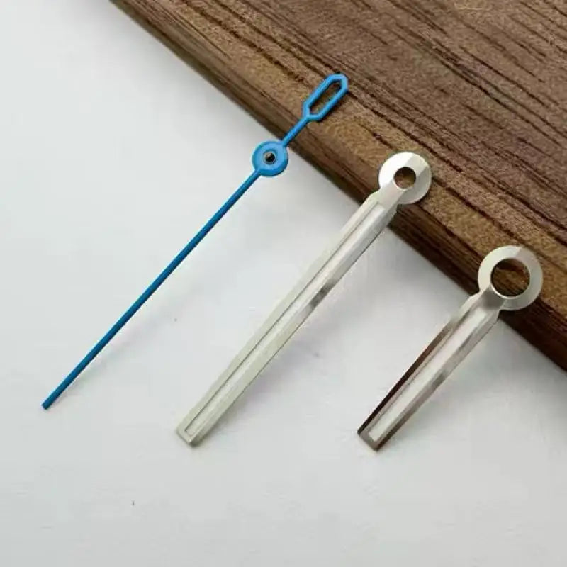 Modified Green Luminous Silver/Blue Watch Hands for NH35/NH36/4R/7S Movement