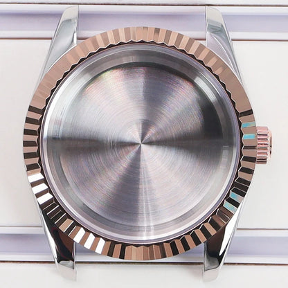 36/39mm Watch Cases Set Sapphire Glass For NH35 NH36 NH34 NH70 8215 Datejust