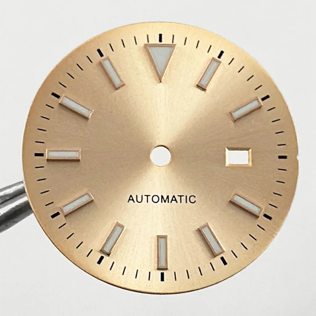 31MM Ladies Round Polished Fluted Bezel Sapphire Crystal Watch Case for NH05/06
