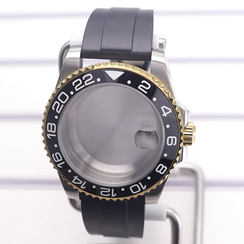 40mm Watch Case Set For GMT SUB Yacht NH34 NH35 NH36 NH39 8215 Eta2824 PT5000