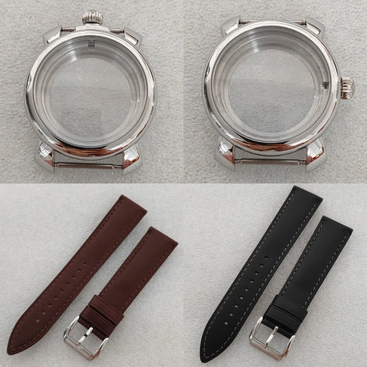 40mm Silver Watch Case Stainless Steel Case fit 33.2mm Dial for NH35 Movement