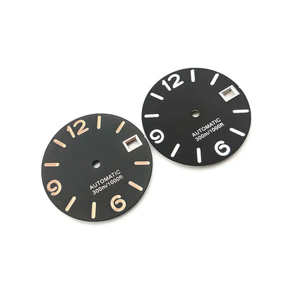 Multicolor Font 28.5mm Watch Dial C3 Green Luminous for NH35 NH36 Movement