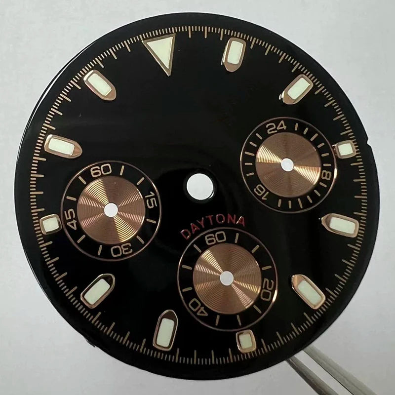 29.5mm VK63 Dial S Logo Dial Suitable For NH35/NH36 Movement Vertical Lines
