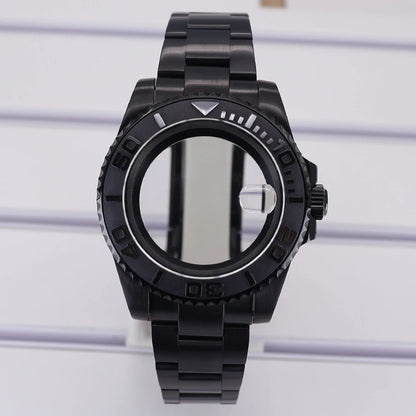 40mm Watch Case PVD Strap Sapphire For NH35 NH36 NH34 ETA 2824 8215 GMT SUB