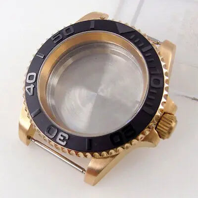 40mm CUSN8 solid Bronze sapphire glass Watch Case fit Japan NH35 NH36 ETA 2824