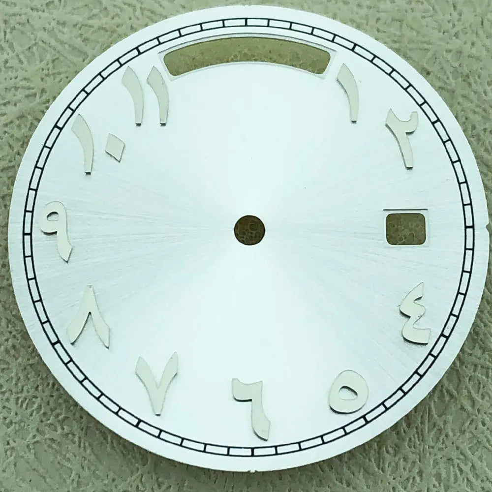 Modified 31mm Arabic Dual Calendar Watch Dial Suitable For 8285 Movement