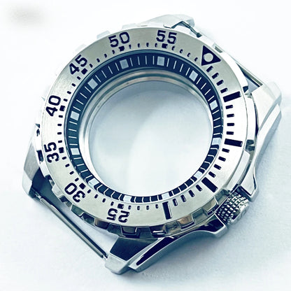 44MM Watch Case For NH35A/NH36 Movement Replacement Parts Stainless Steel Mechanical Watch Case For NH35A/NH36 Movement Case