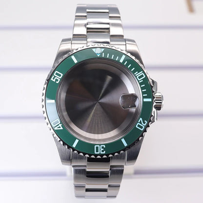 40mm Diver Case C3 Bezel Sapphire Glass For NH35 NH36 NH34 NH38 8215 Eta2824 SUB