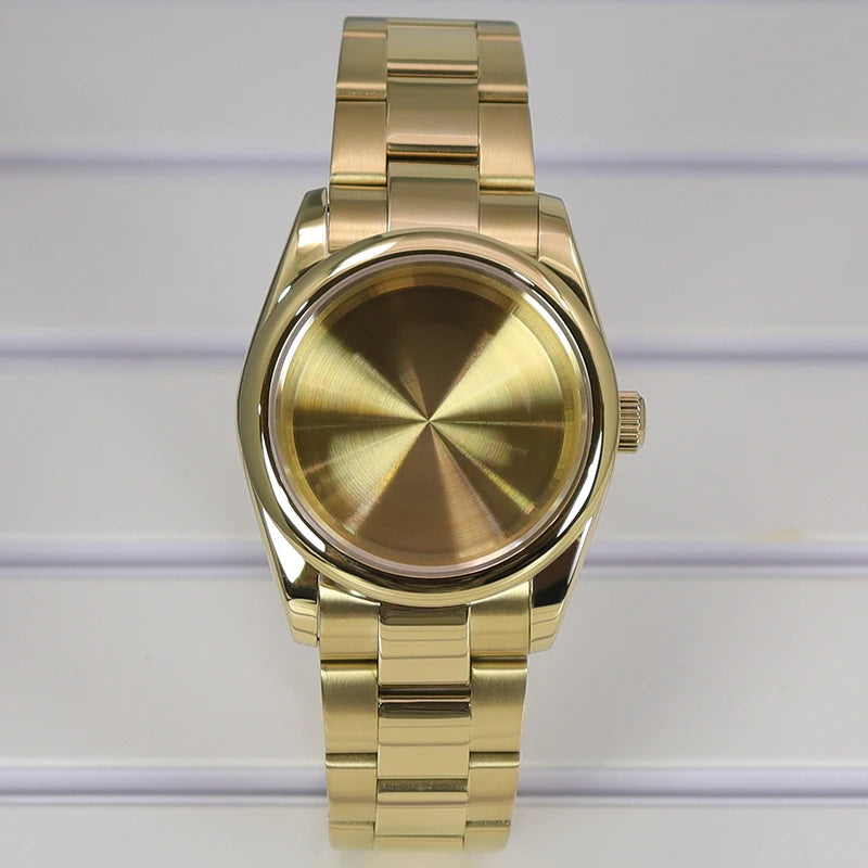 36/39mm Watch Case For NH35/36 NH38 NH70 Miyota 8215 Cases Sapphire Glass Oyster