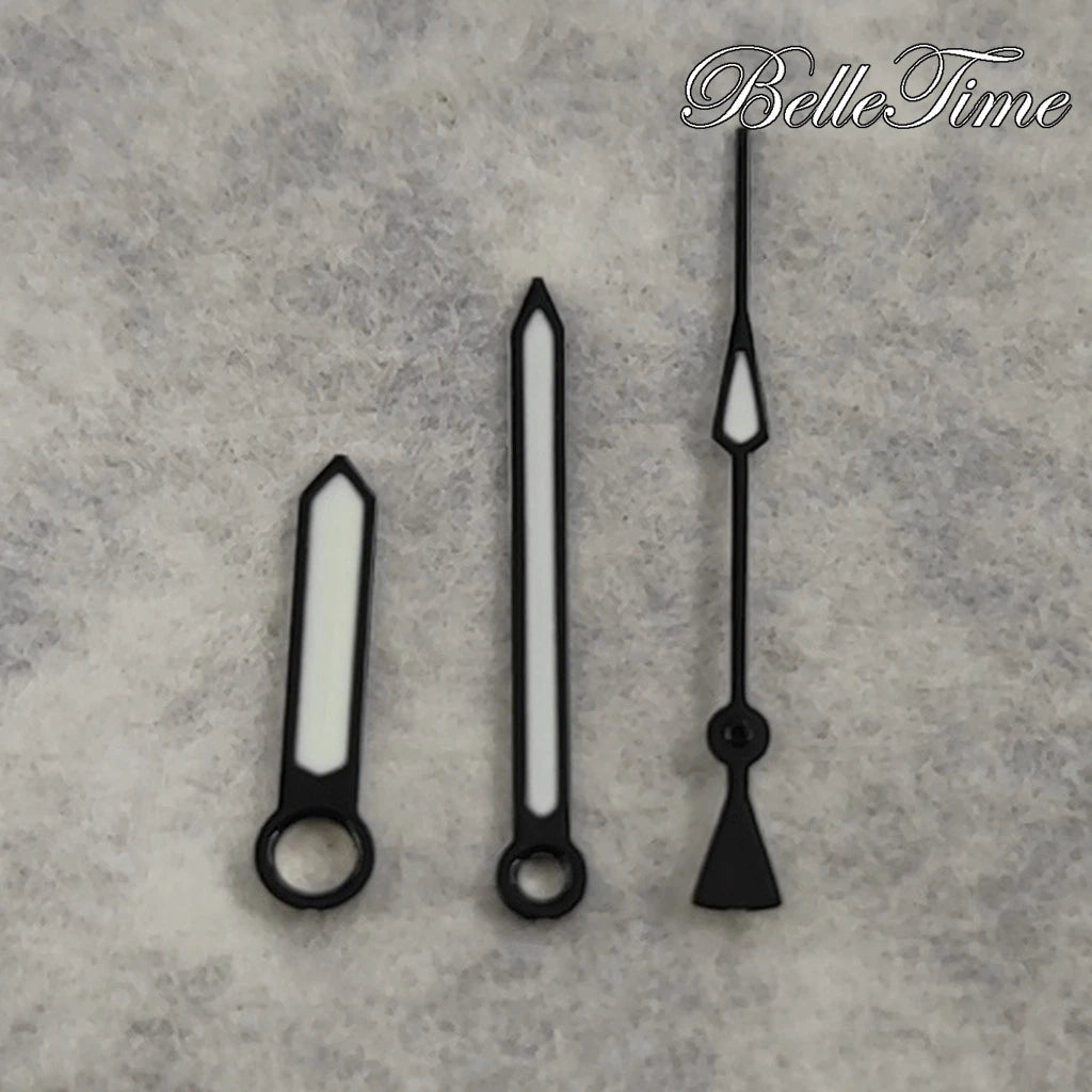 Black NH35 Hands For NH34 NH35 4R35 NH36 4R36 Green luminous Watch Hands