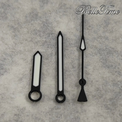 Black NH35 Hands For NH34 NH35 4R35 NH36 4R36 Green luminous Watch Hands