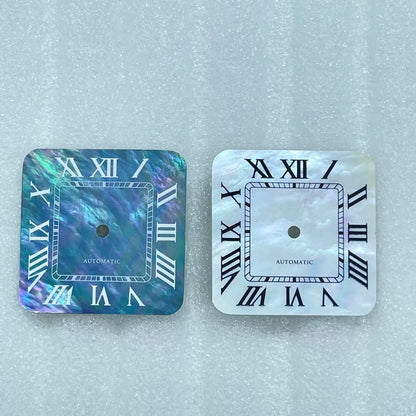 Personalized 27mm Square Roman Multicolor Watch Dial for NH35 NH36 Movement