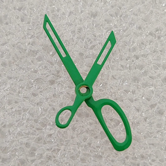 Green Watch Parts Scissor-shaped Watch Hands NO Lume 2 Hands Fit for NH35/36/7S Movement