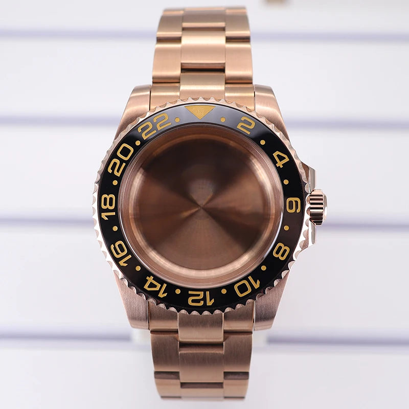 40mm Watch Case For NH35 NH36 NH70/8215/Eta2824 PT5000 NH34 Sapphire Glass