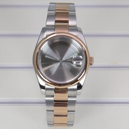 36/39mm Watch Case For NH35/36 NH38 NH70 Miyota 8215 Cases Sapphire Glass Oyster