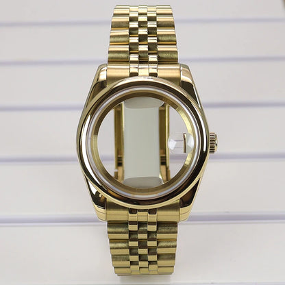 36/39mm Watch Case For NH35/36 NH38 NH70 Miyota 8215 Cases Sapphire Glass Oyster