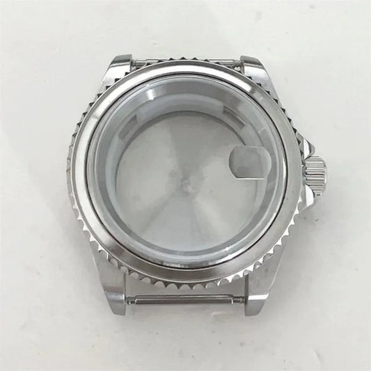 40MM Stainless Watch Case Aluminum Bezel Sapphire for 8215/8200/8205/2813/3804