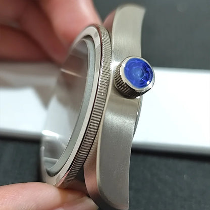 41mm For 8215 Watch Stainless Steel Case For 39.5mm Bezel Sapphire Glass Cases