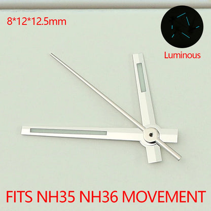 NH35 Watch Hands Pointers C3 Lumen Datejust Hands Watch For NH35 NH36 4R36
