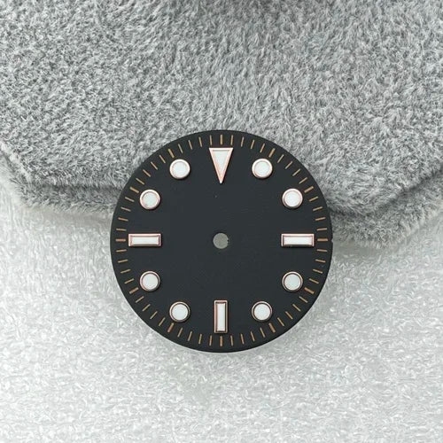 28.5mm Blue Luminous Watch Dial SUB Surface No Calendar Window for NH35/NH36