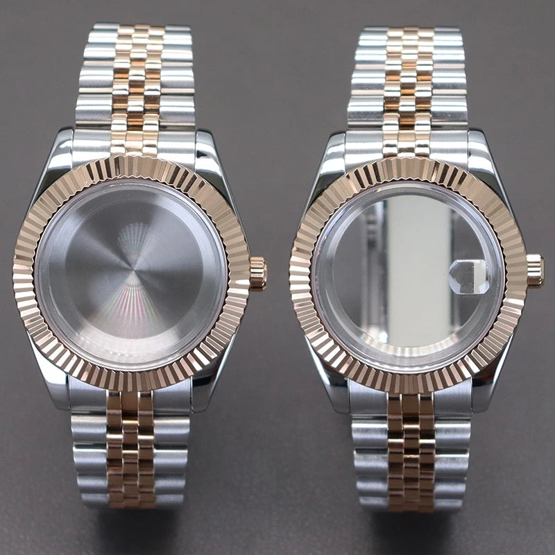 36/39mm Stainless Steel Watch Case for Nh34/35/36/38 Miyota 8215 Oyster Datejust