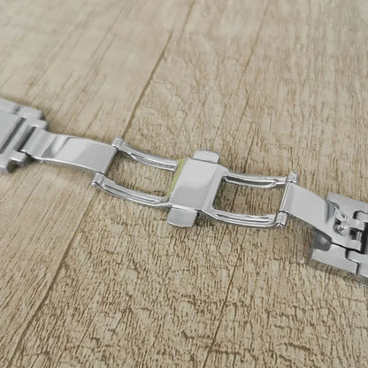 41MM Watch Case with Sapphire Crystal Clear Back+Strap+Dial+Hand for NH35/NH36