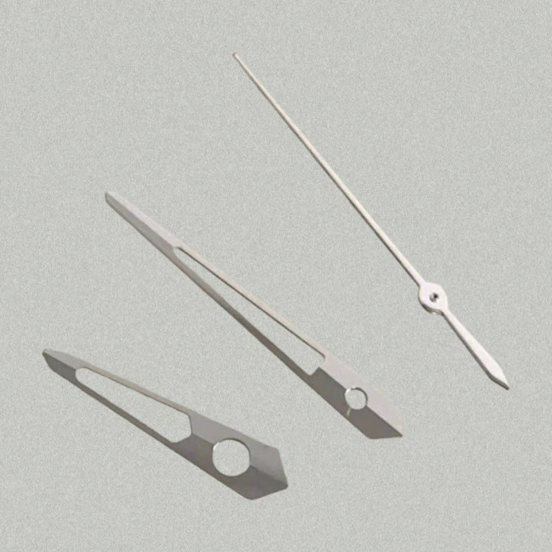 Modified Simple Silver Hollow Out Watch Hands for NH35/NH36/4R/7S Movement