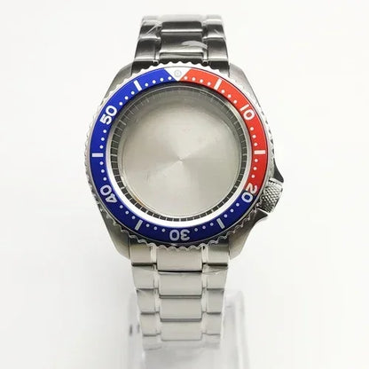 42mm Watch Case+ Strap Set SKX007 Case with Chapter Ring Sapphire for NH35 NH36