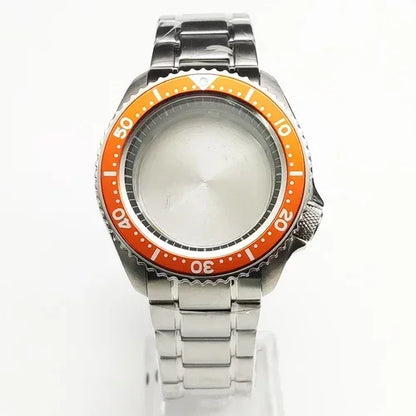 42mm Watch Case+ Strap Set SKX007 Case with Chapter Ring Sapphire for NH35 NH36