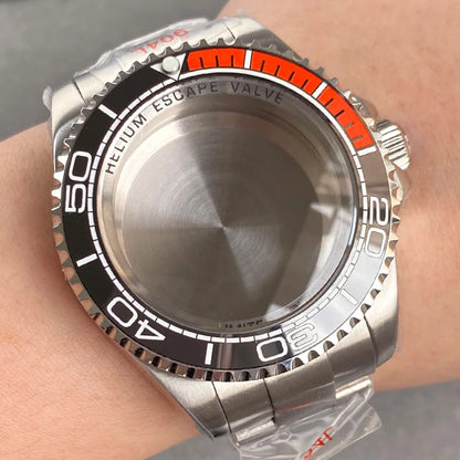 43mm Watch Case with Sapphire Fit DEEP Sea Homage for NH34/35/36 ETA 2824 2836