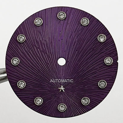 31MM Ladies Round Polished Fluted Bezel Sapphire Crystal Watch Case for NH05/06
