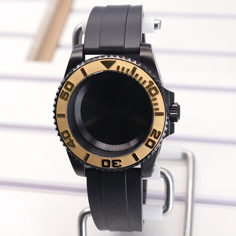 40mm SUB Diving Watch Case Strap For NH35 NH36 NH34 8215 Eta 2824 28.5mm Dial