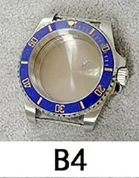 40mm SUB GMT Steel Watch Case for 2813/8215/2836/3804/8200 with Sapphire Glass
