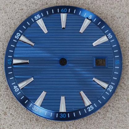 33.5mm No Logo Watch Dial  Arabic Numerals Green Luminous for NH35/NH36/4R/7S