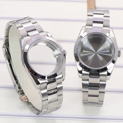 36/39mm Watch Cases and Strap Sapphire Glass For NH35 NH36 NH34 NH38 Miyota 8215