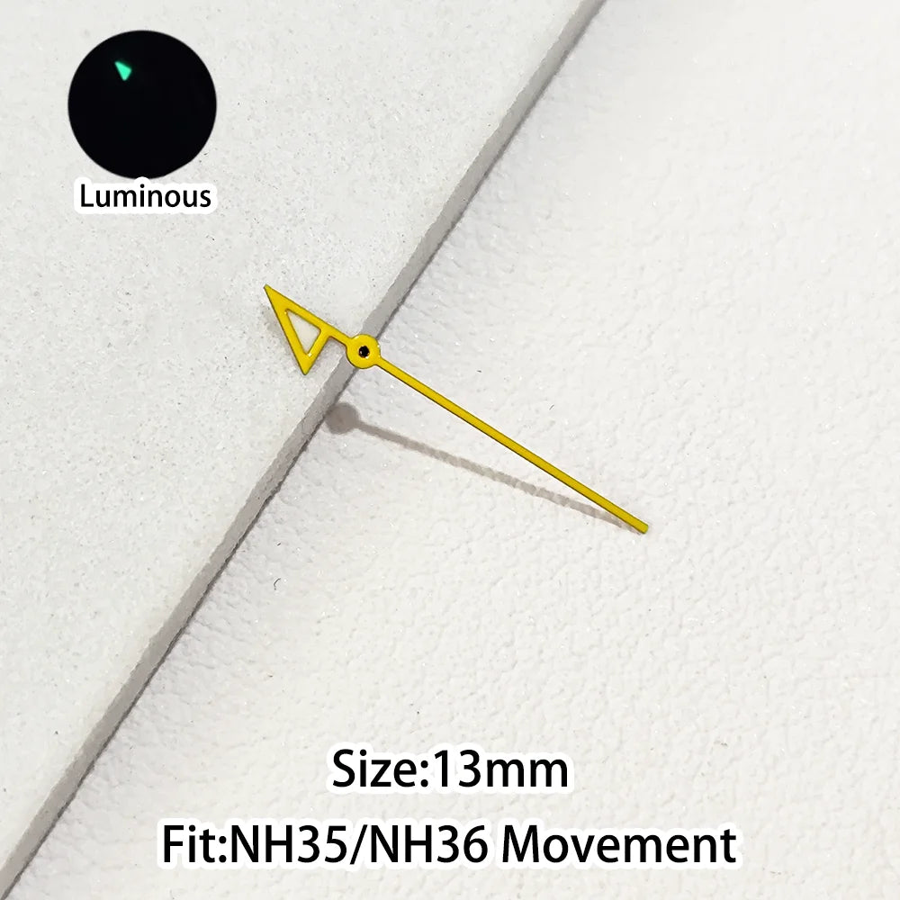 Green/Blue Green Luminous Watch Hands Fit NH35 NH36 Personalized Second Hand