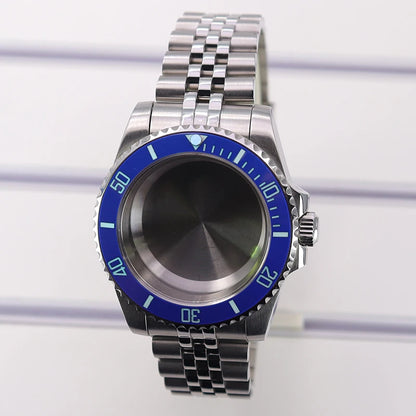 40mm Watch Case C3 Ceramic Bezel For Eta2824 PT5000 NH35 NH36 4R36 Miyota 8215