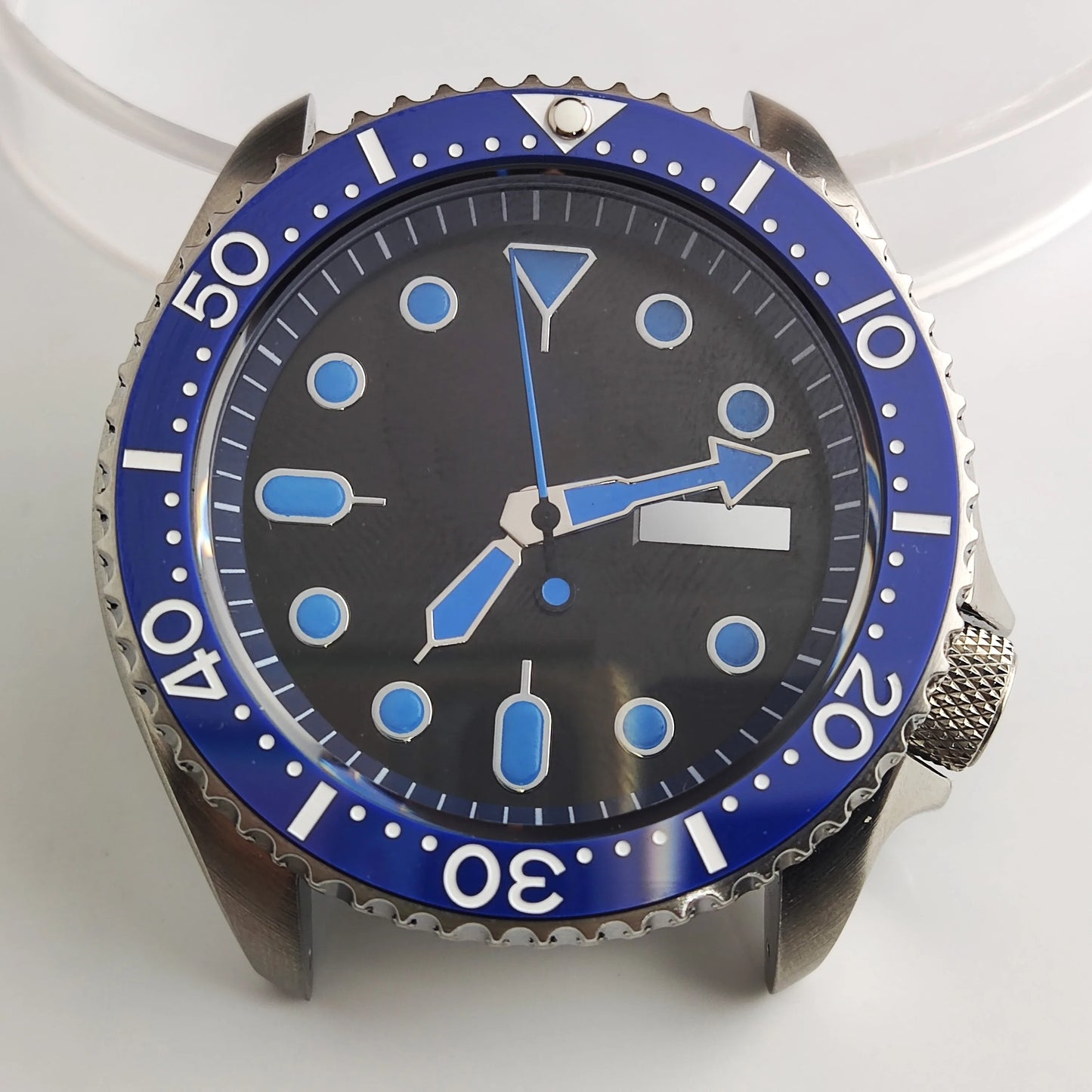 Plane Sapphire Glass Ceramic Bezel Stainless Steel Watch Case Fit NH 35 NH36 Movement High End Waterproof Watch Case