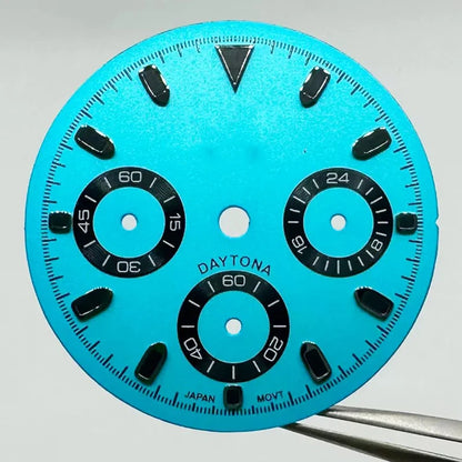 29.5mm VK63 Dial S Logo Dial Suitable For NH35/NH36 Movement Vertical Lines