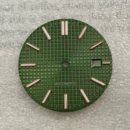 31.8mm Watch Dial AP Customizable Slogo For NH35 NH36 Hands C3 Green Luminous