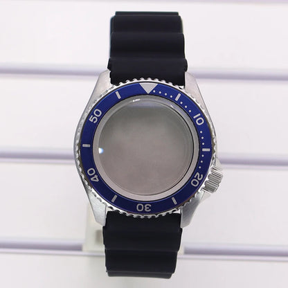 For 20 BAR at 3.8 SKX 42mm Diver Watch Case Sapphire Glass For NH35 NH36 NH38