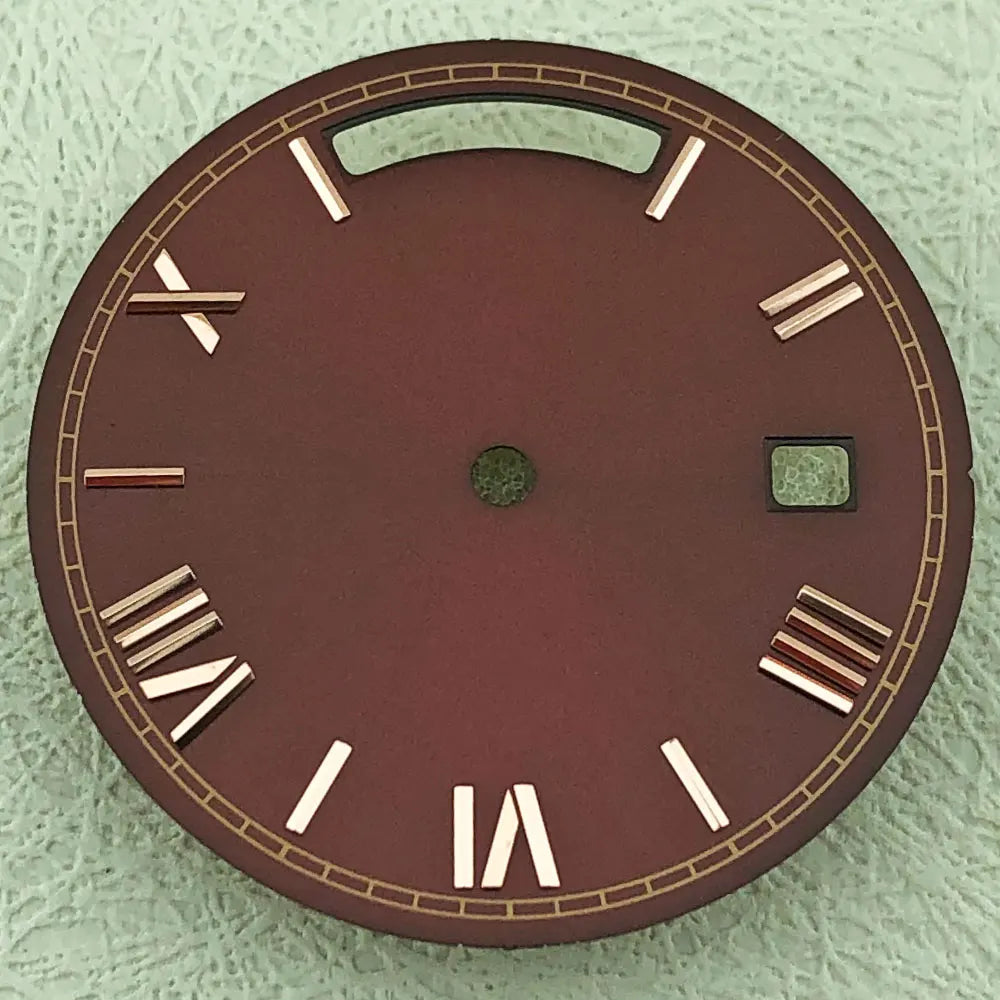 Modified 31mm Calendar Roman Numeral Multicolor Watch Dial For 8285 Movement