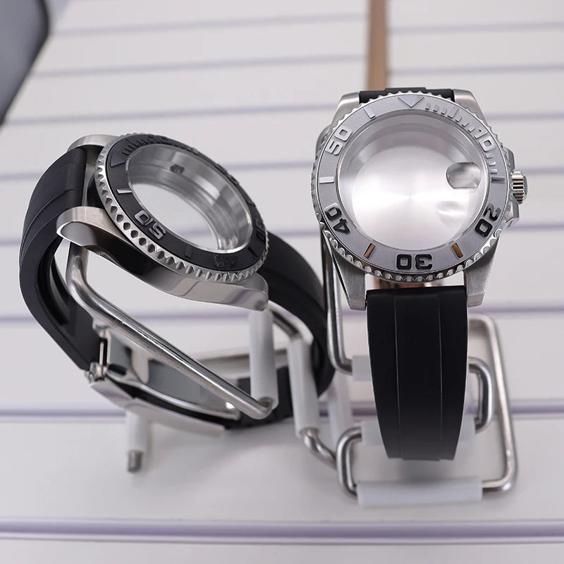 40mm Watch Case Sapphire For NH35 NH36 NH34 Miyota8215 Eta2824 PT5000 YACHT