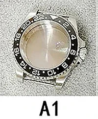 40mm SUB GMT Steel Watch Case for 2813/8215/2836/3804/8200 with Sapphire Glass