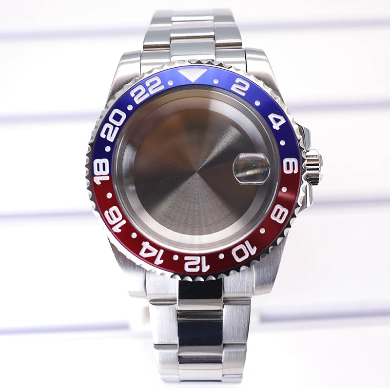40mm Watch Cases Sapphire For Nh35 Nh36 Nh34/38 Nh70 Miyota 8215 Eta 2824 PT5000